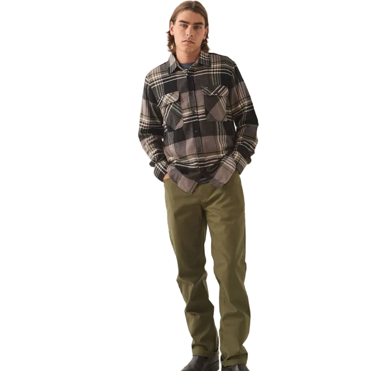 Bowery Flannel- Black/Multi