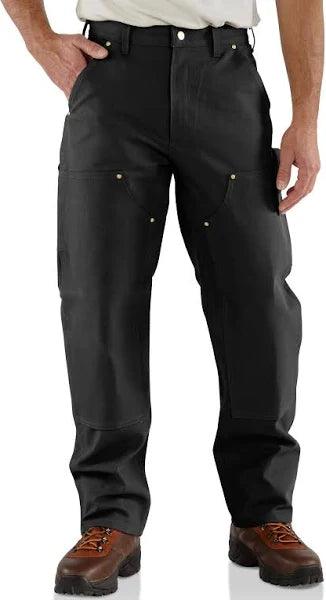 Men's Loose-Fit Firm Duck Double-Front Work Pants - Black - Purpose-Built / Home of the Trades