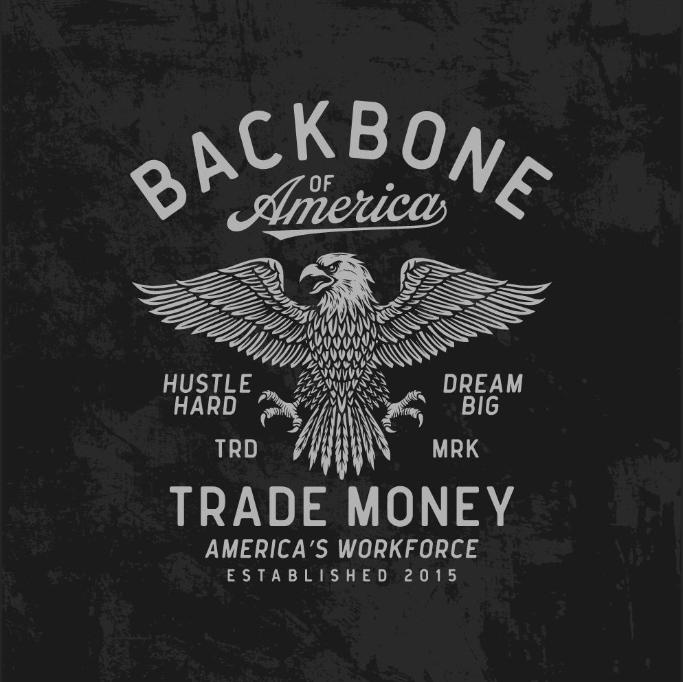 America's Workforce Heavy L/S Dual Tee, Black & Deadtree Camo