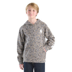 Youth Long-Sleeve Camo Graphic Sweatshirt - Duck Grey Camo