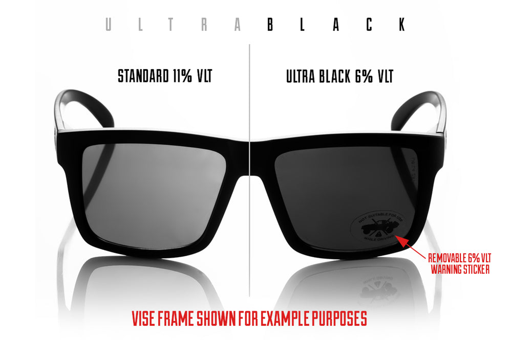 Performance XL Vise Matte Black - Ultra Black Polarized Lens