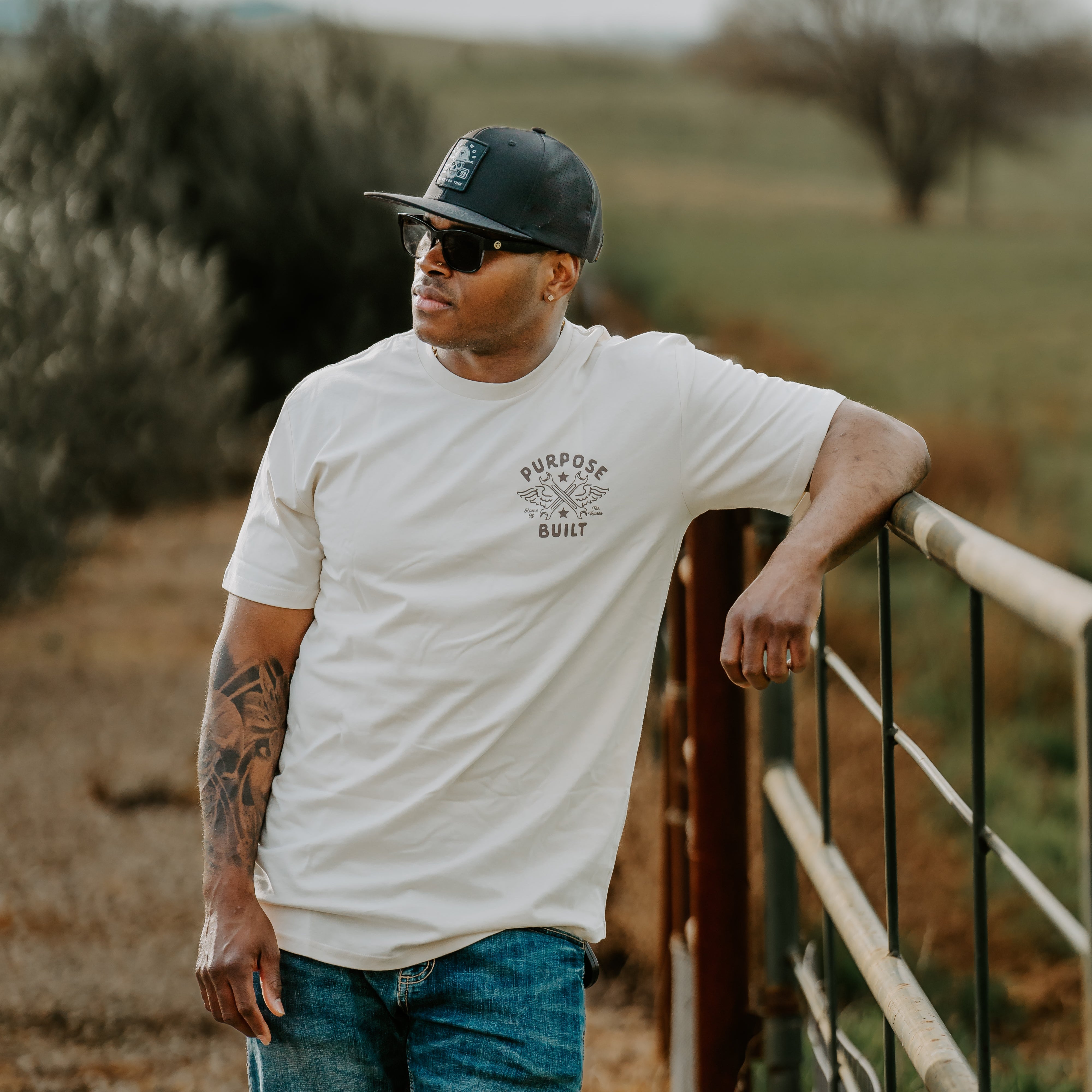 Nothing Prospers, Drop Short Sleeve Tee, Ecru