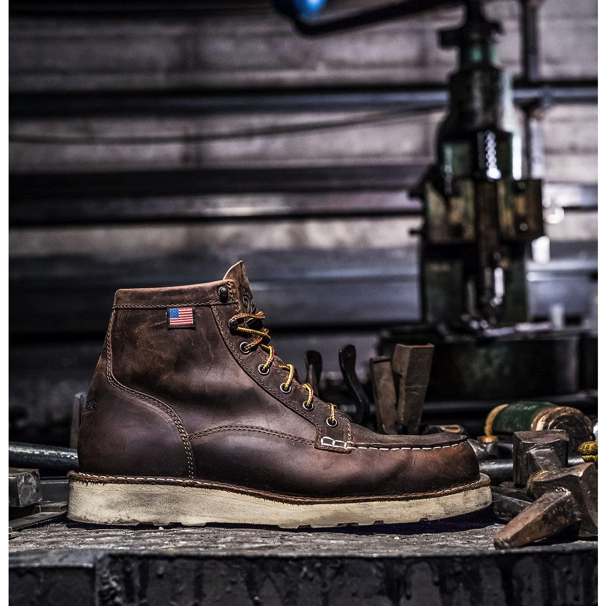 Men's 6" Bull Run Soft Toe Boots - Brown - Purpose-Built / Home of the Trades