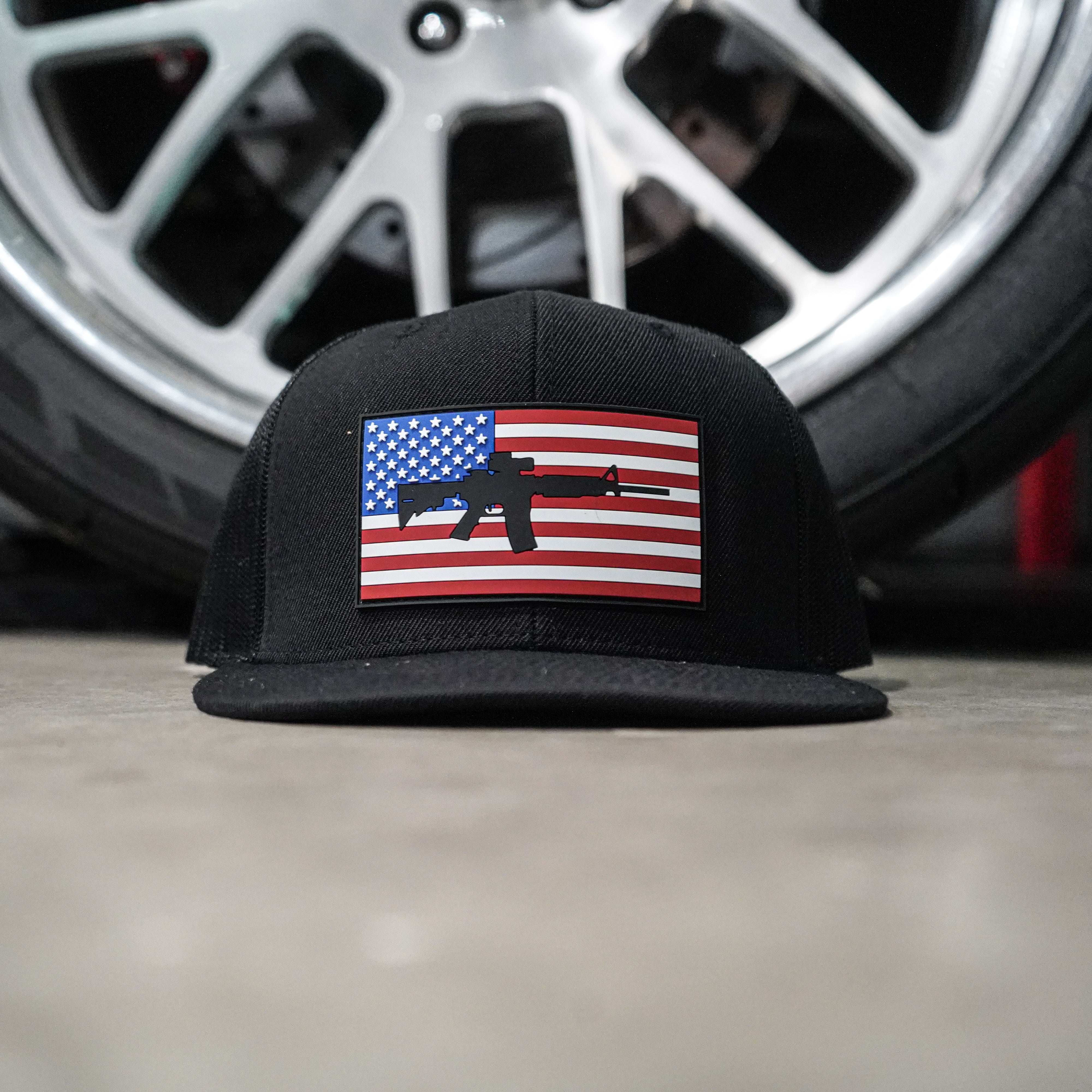 Freedom Rings Snapback, Black