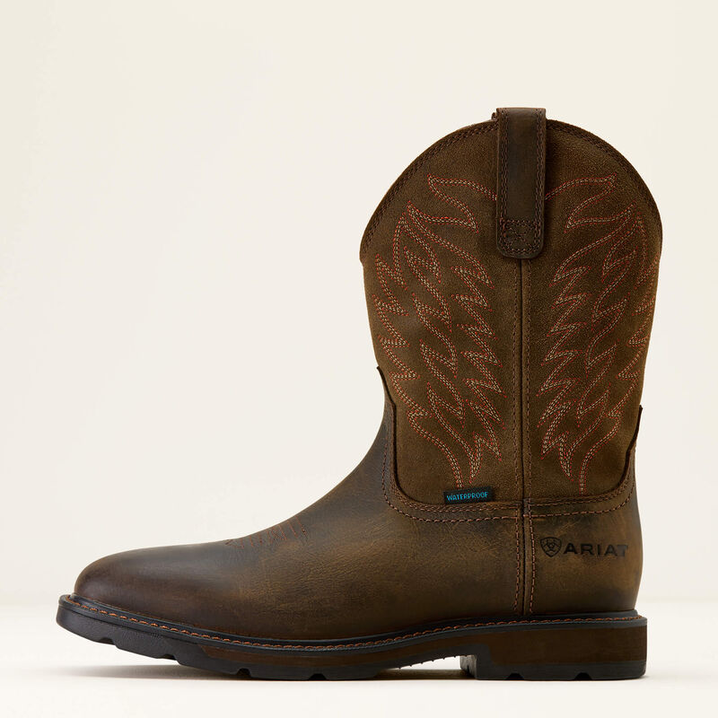 Groundbreaker Waterproof Wide Square Toe Work Boot