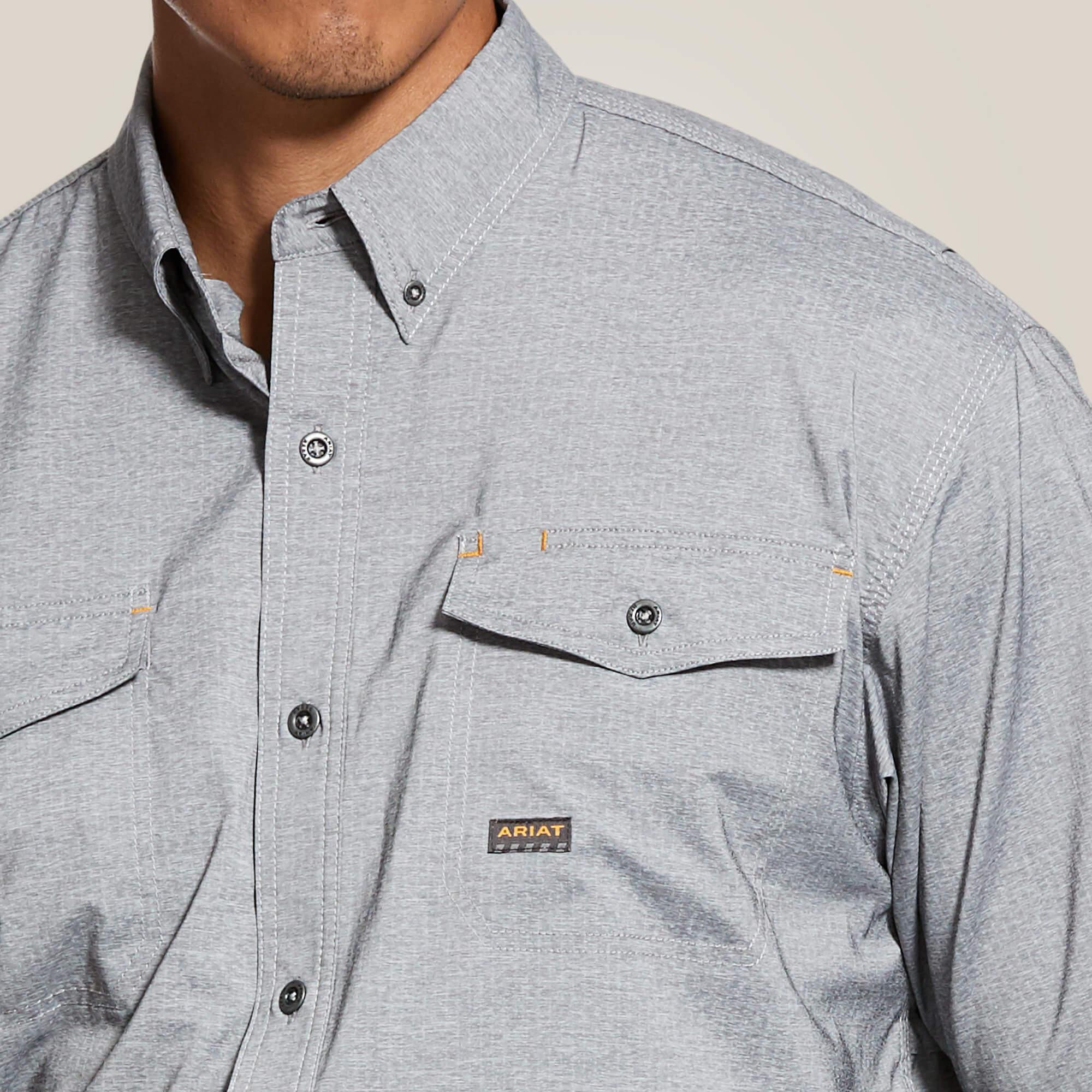 Rebar Made Tough VentTEK DuraStretch Work Shirt - Charcoal Heather - Purpose-Built / Home of the Trades
