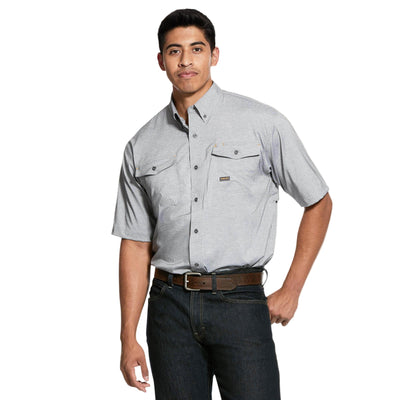 Rebar Made Tough VentTEK DuraStretch Work Shirt - Charcoal Heather