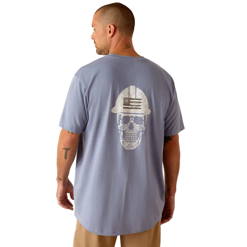 Rebar Cotton Strong Roughneck Graphic T-Shirt - Infinity Heather