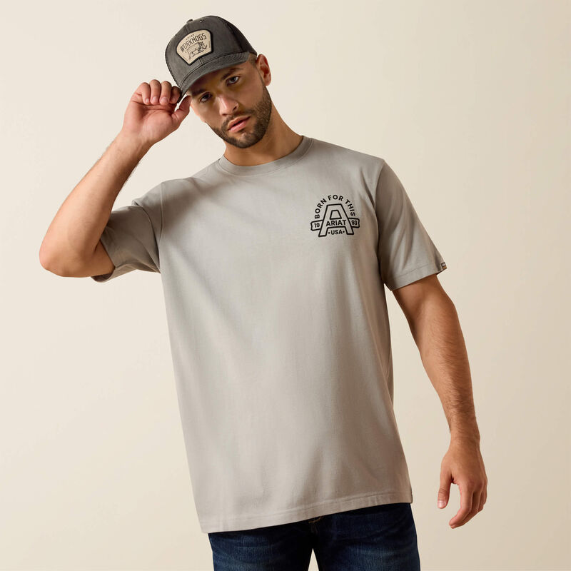 Rebar Cotton Strong Hardhead T-Shirt- Limestone