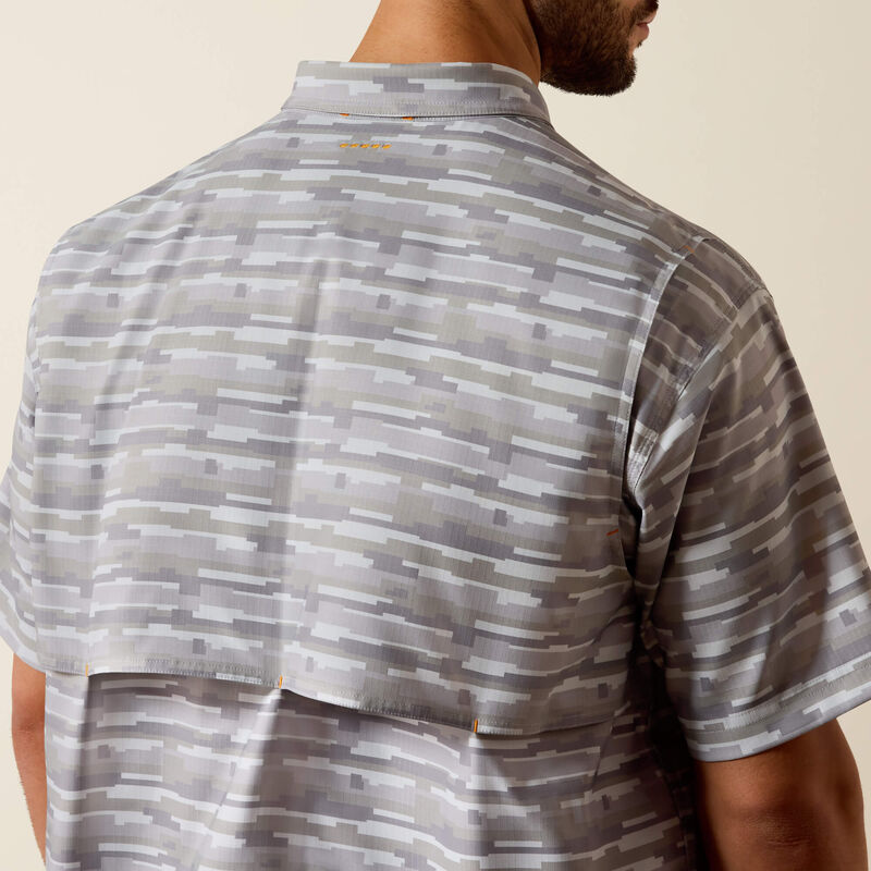 Rebar Made Tough VentTEK DuraStretch Work Shirt- Microchip Print