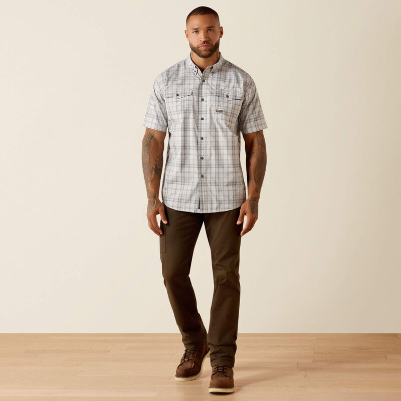 Rebar Made Tough VentTEK DuraStretch Work Shirt- Microchip