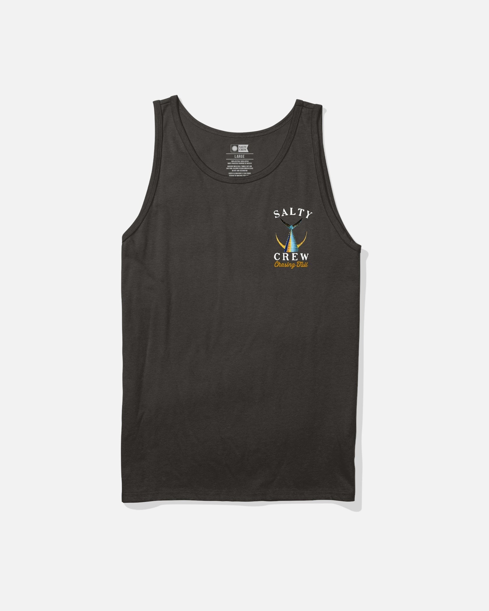 Salty Crew Tailed graphic tank top in black