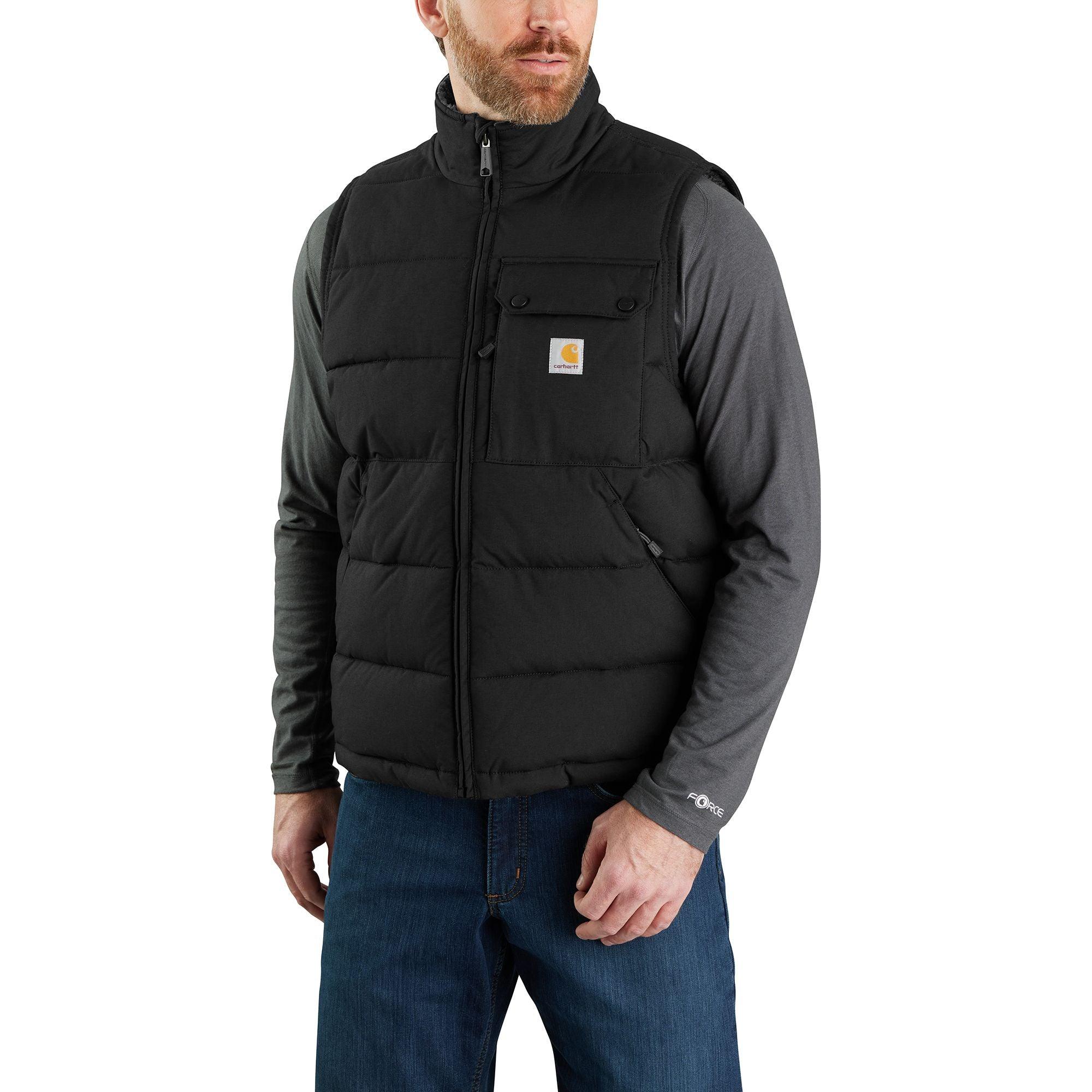 Men's Montana Loose Fit Insulated Vest - Black - Purpose-Built / Home of the Trades