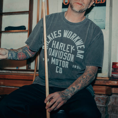 Dickies x Harley Davidson Washed Tee- Black