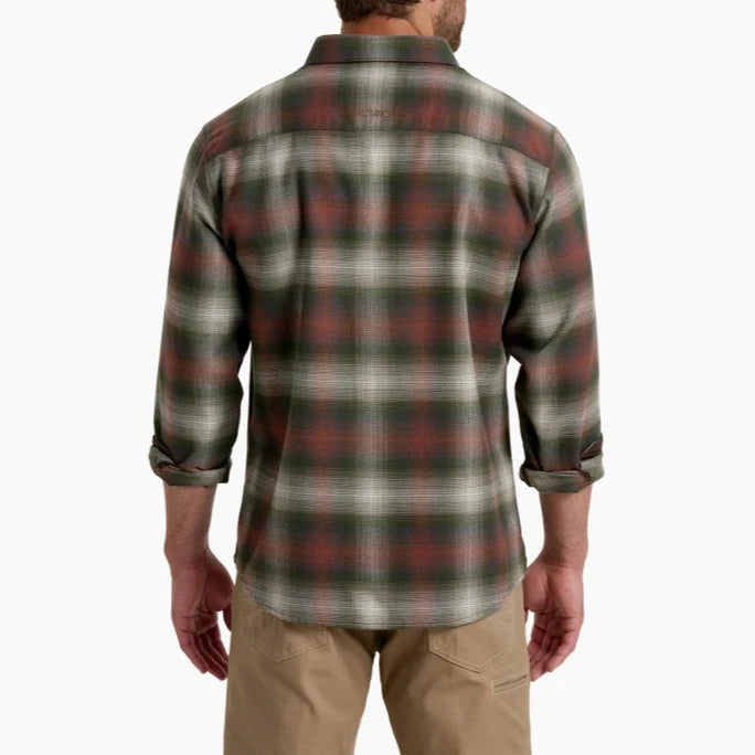 Law Flannel L/S - Olive Copper
