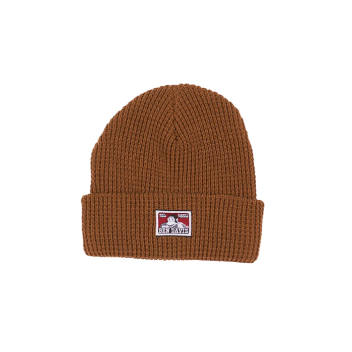 Ben Davis Waffle Beanie- Coyote Brown