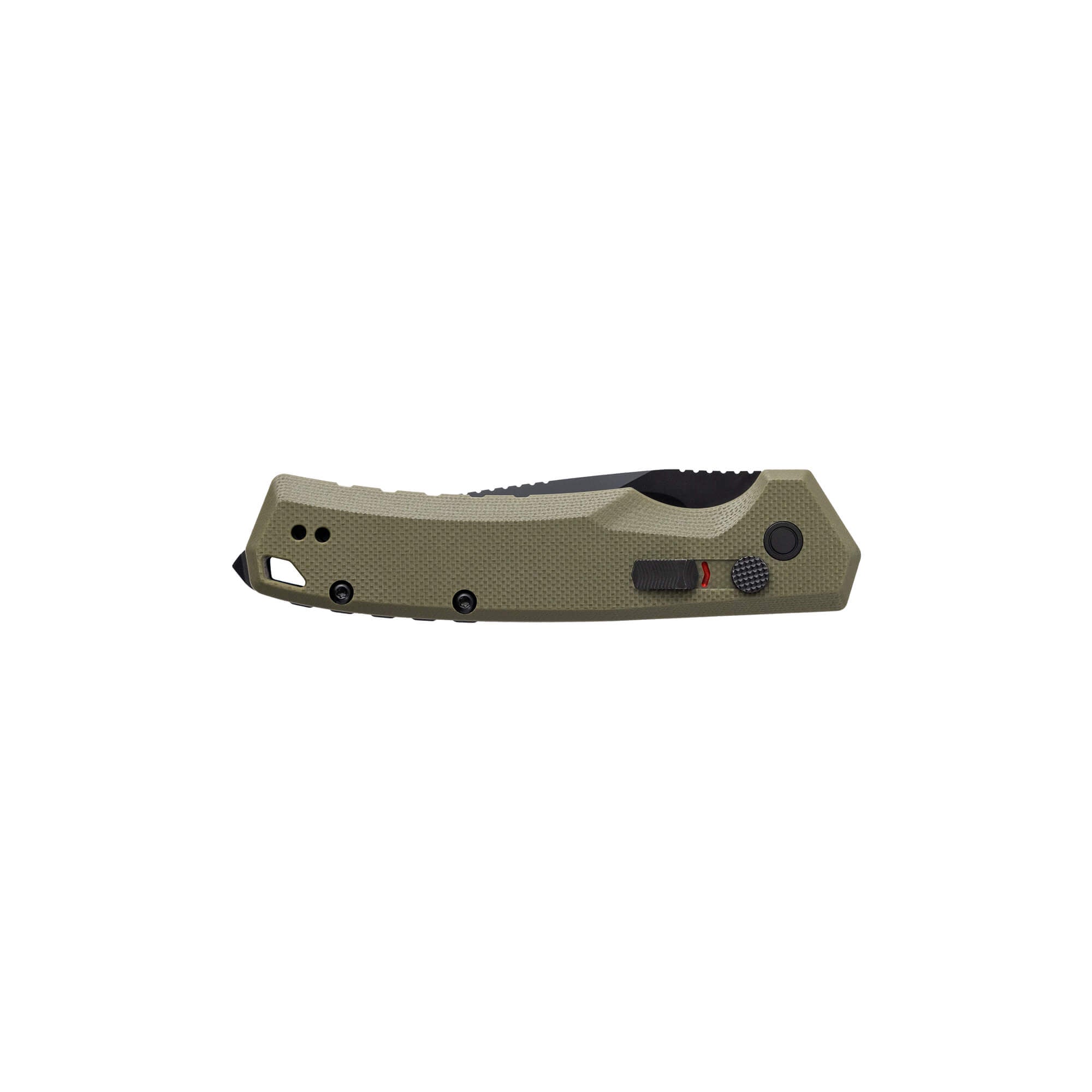 TEKTO COLLAB // A3 Delta Mini-OD Green G10 Handle // Black Accents- PB Logo