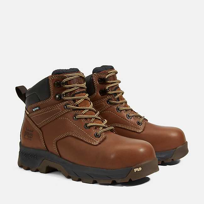 Women's TiTAN EV 6" Composite Toe Waterproof Work Boot - Brown