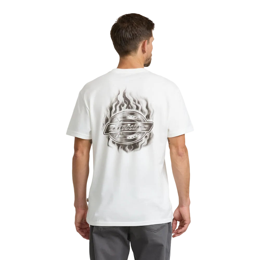 Smoke Logo Tee- White
