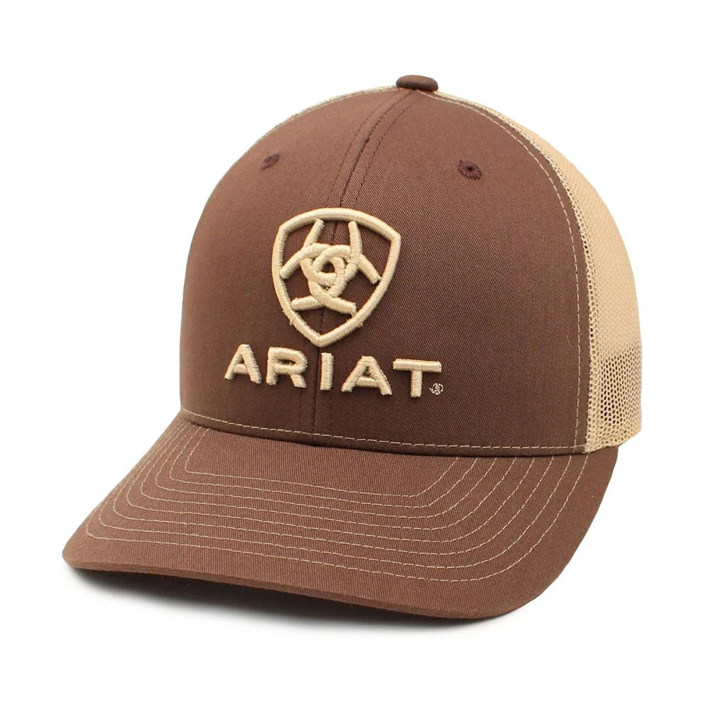 Ariat Men's Shield Mesh Snap Back - Brown
