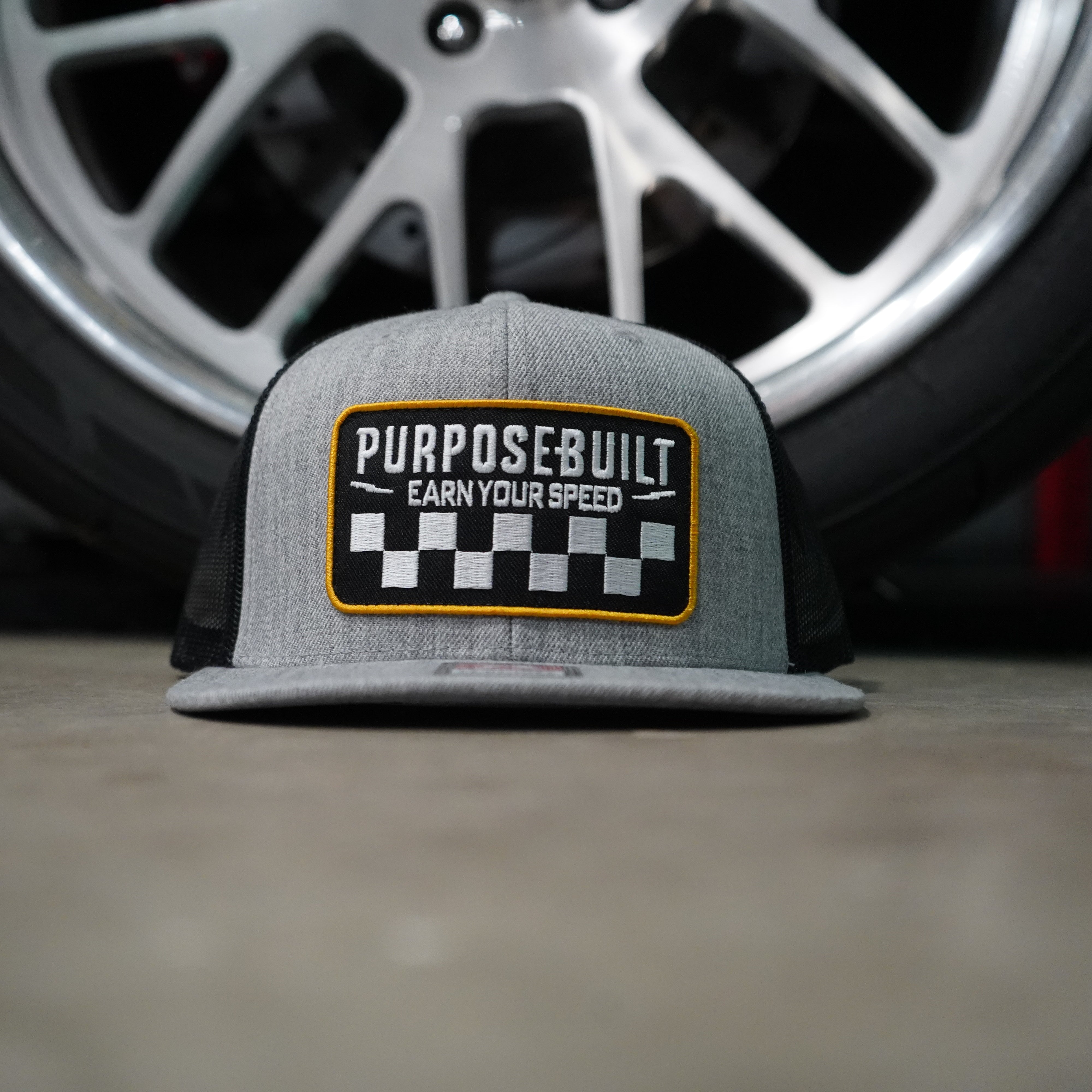 Earn your Speed Snapback - Grey/Black