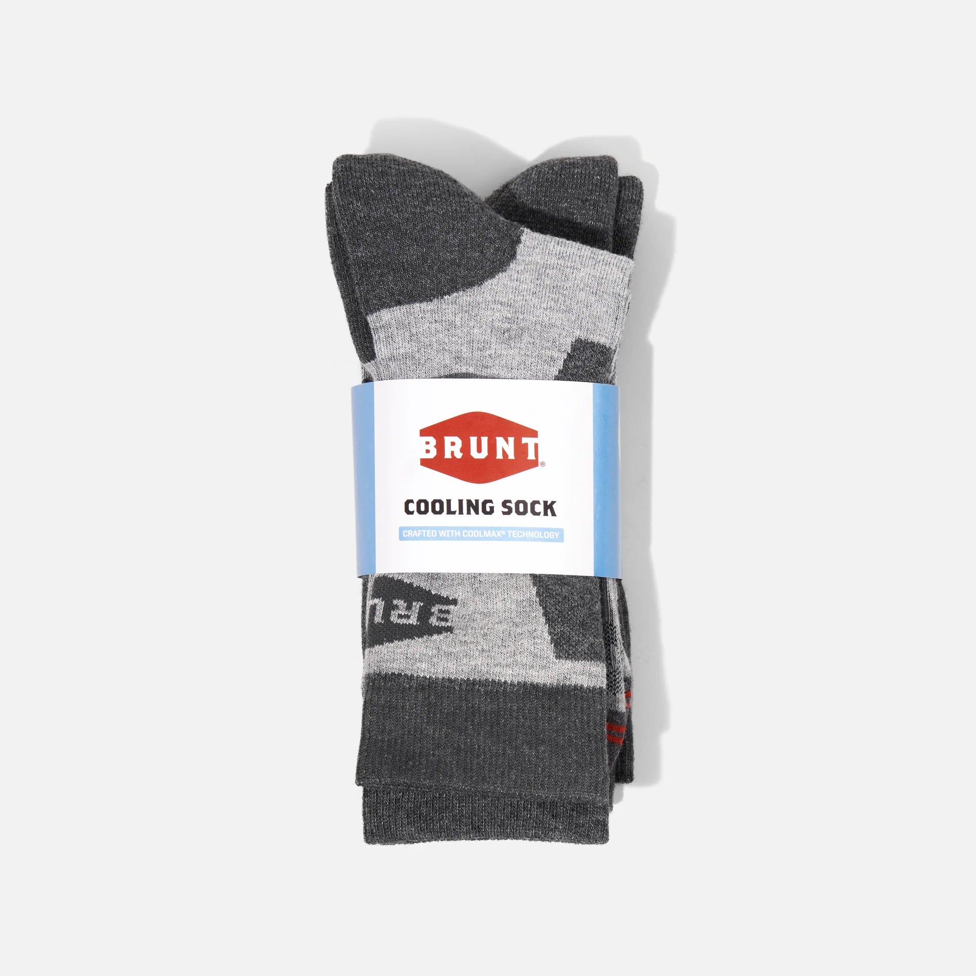 Brunt Cooling Sock (2-Pack) - Dark Grey Heather