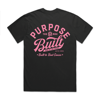 Built to Beat Cancer, Interlock Tee, Black