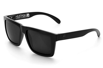 XL Vise Z87 Sunglasses: Black Frame - Polarized Black Lens