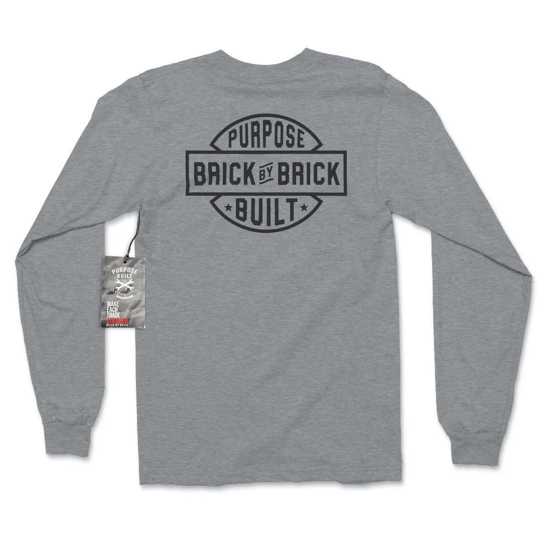 Brick By Brick Long Sleeve, Ash