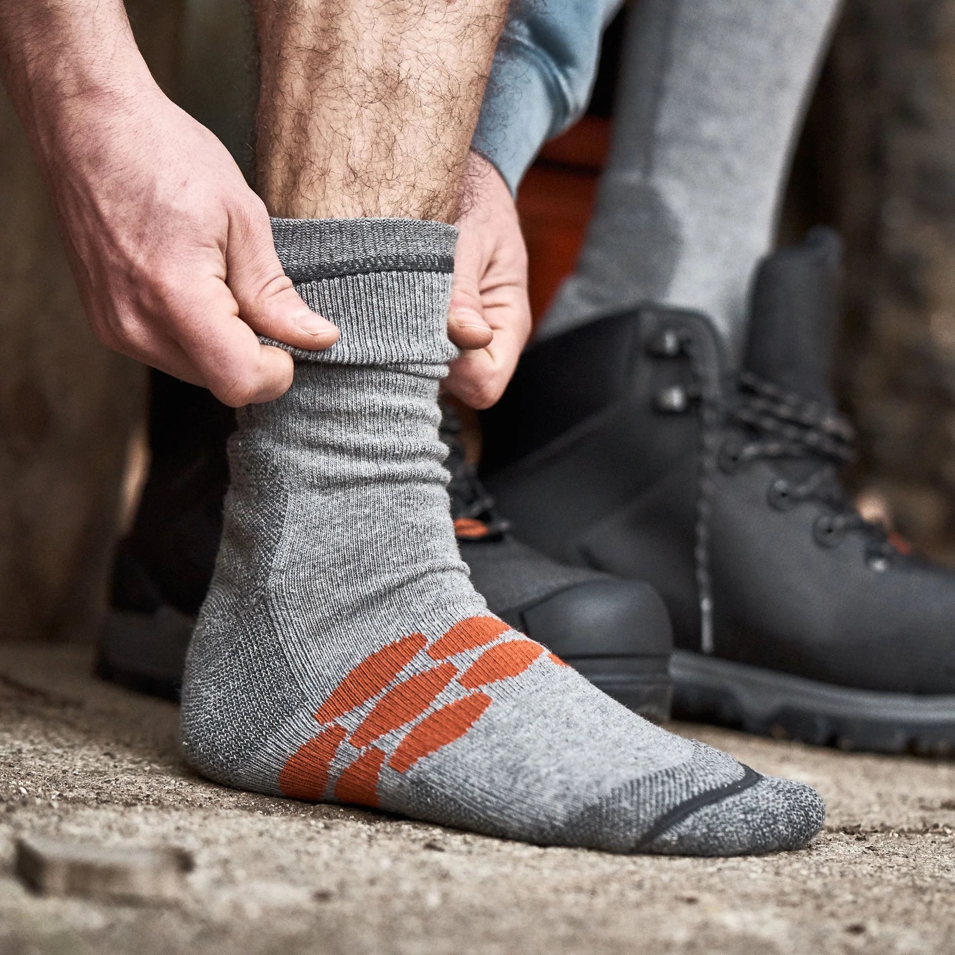 Brunt Everyday Sock (3-Pack) - Heather Grey
