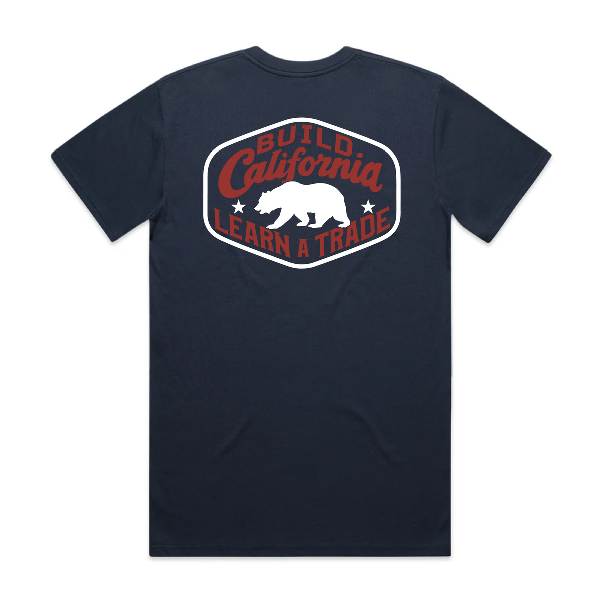 Learn A Trade Tee, Navy
