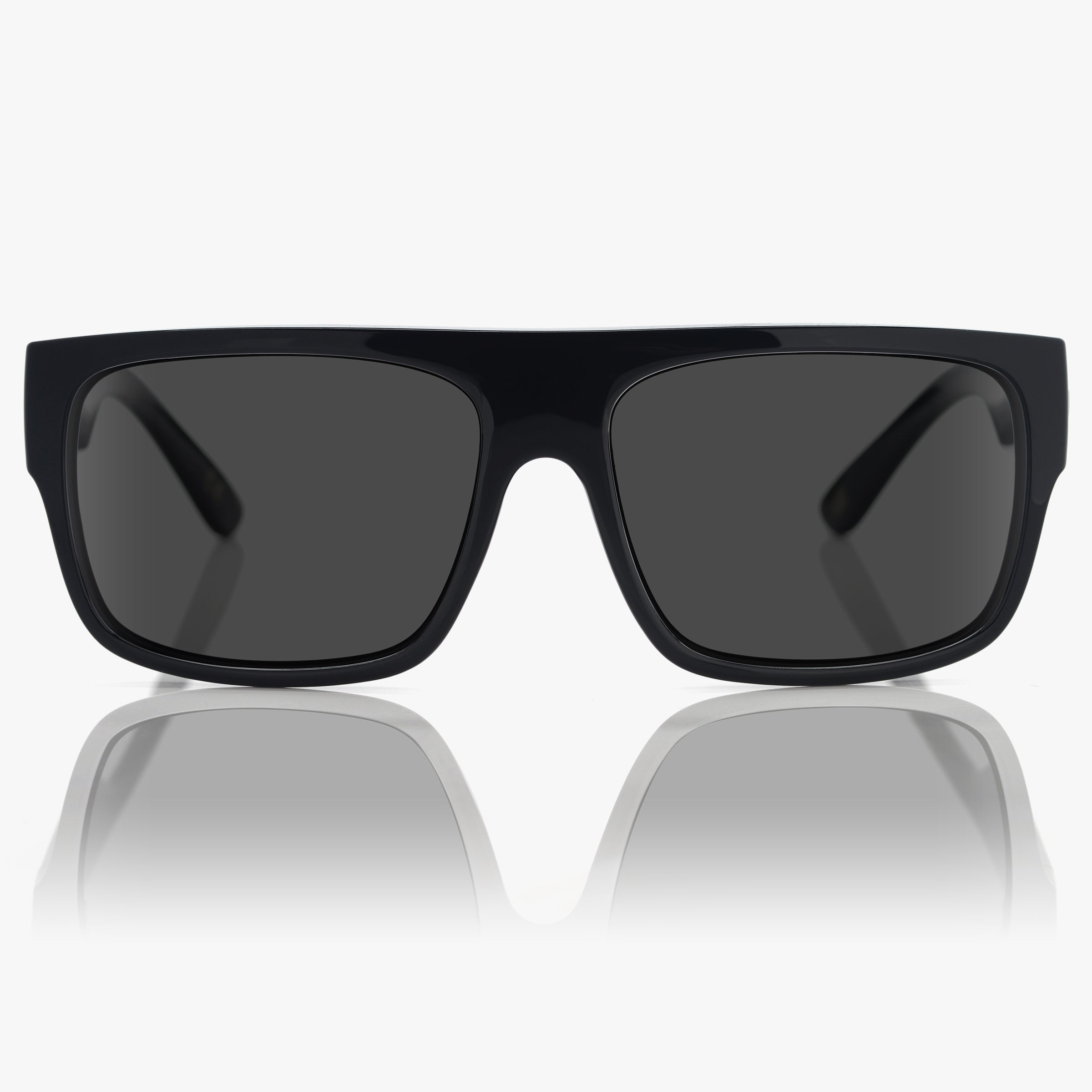 Classico Flattop - Gloss Black on Black / Grey Polarized