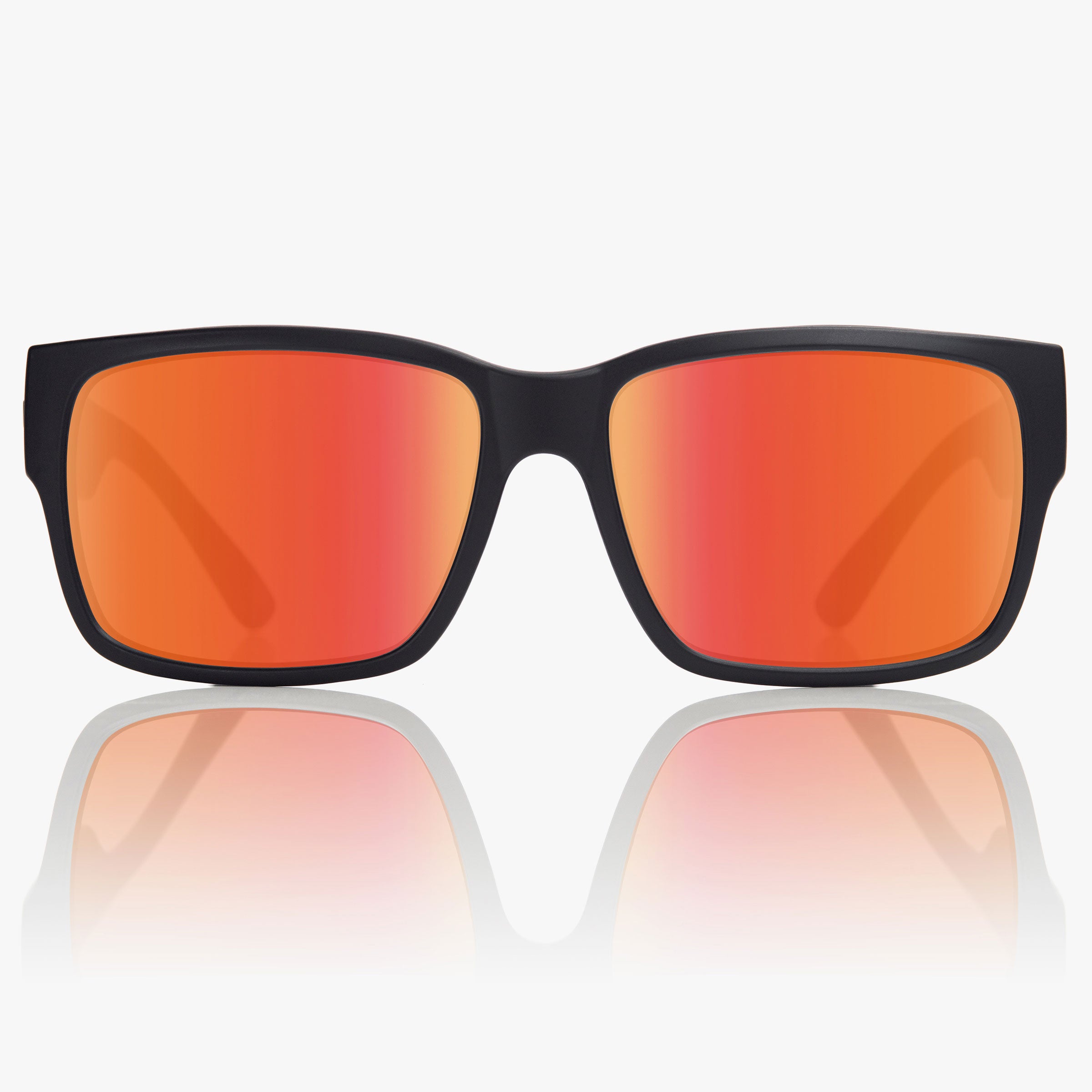 Classico - Black Matte / Red Chrome Polarized