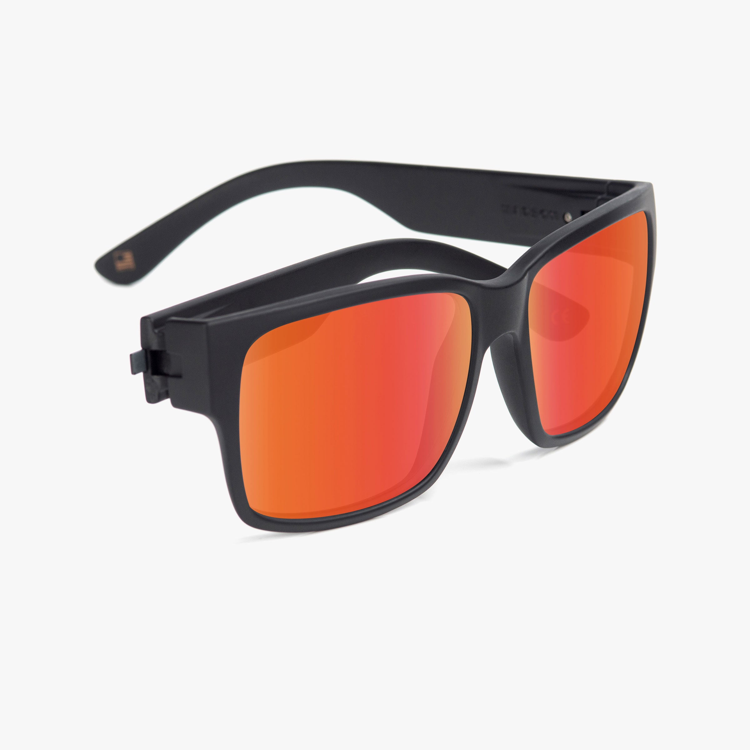 Classico - Black Matte / Red Chrome Polarized