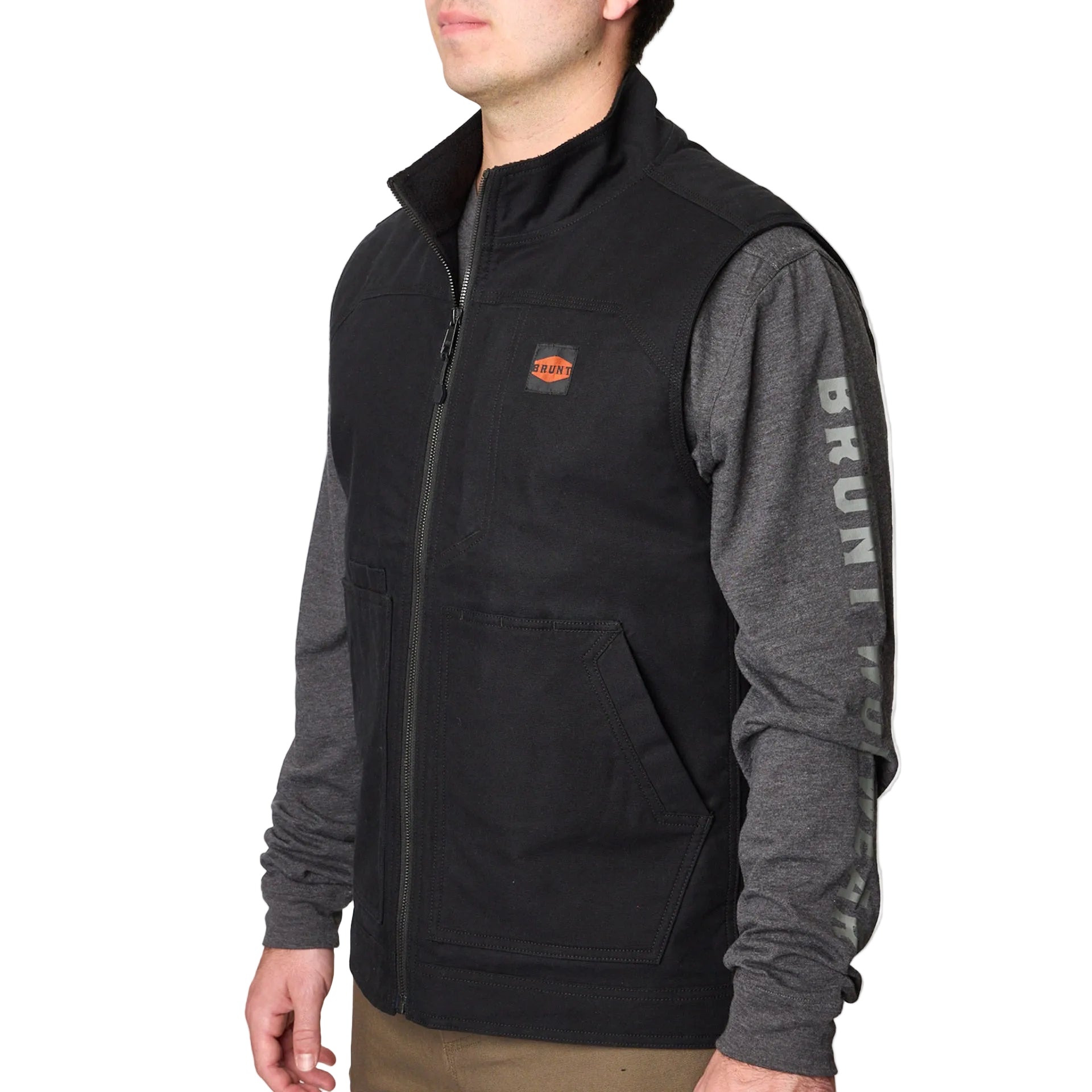 BRUNT D'Angelo vest in black, additional product view