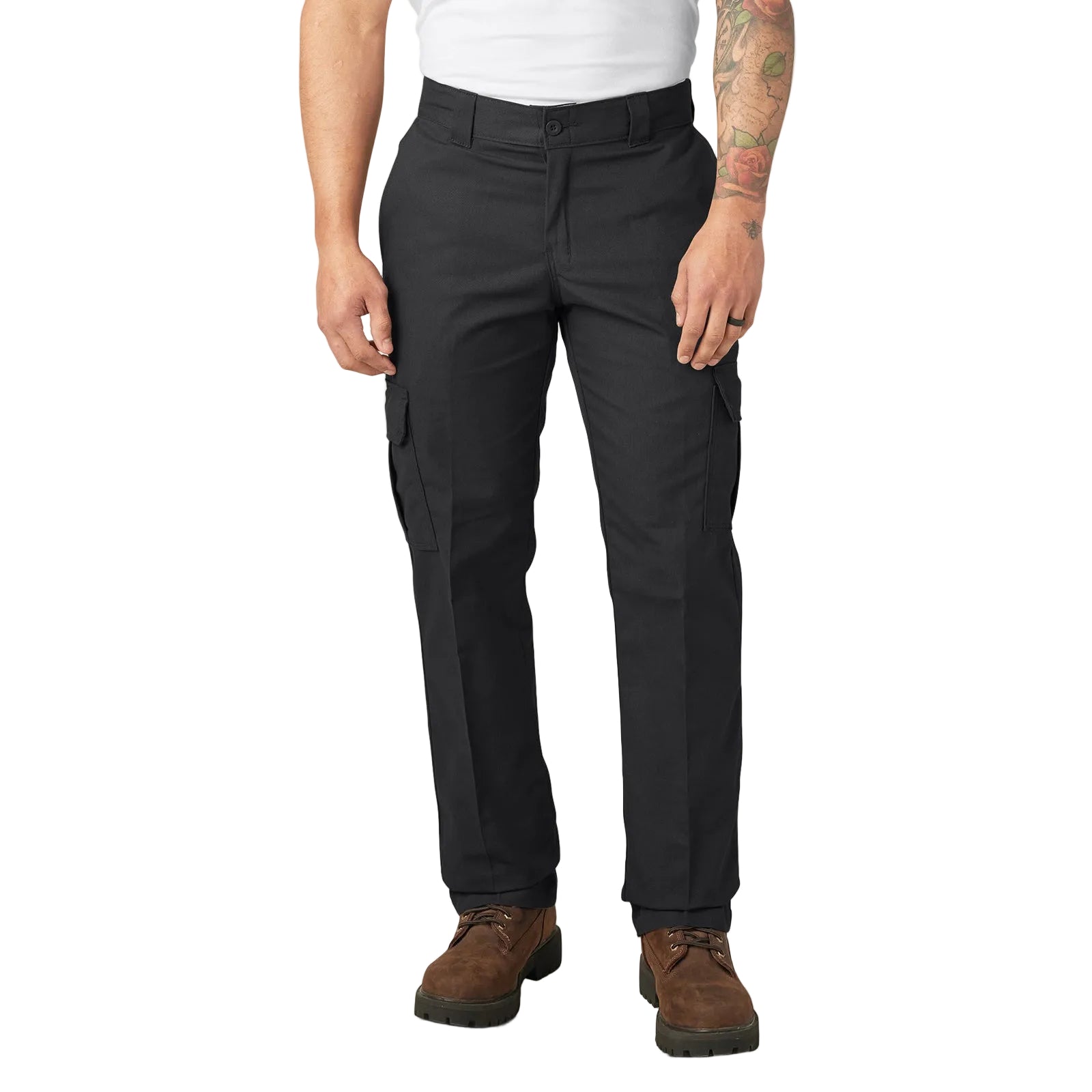 Regular Fit Cargo Pants - Black