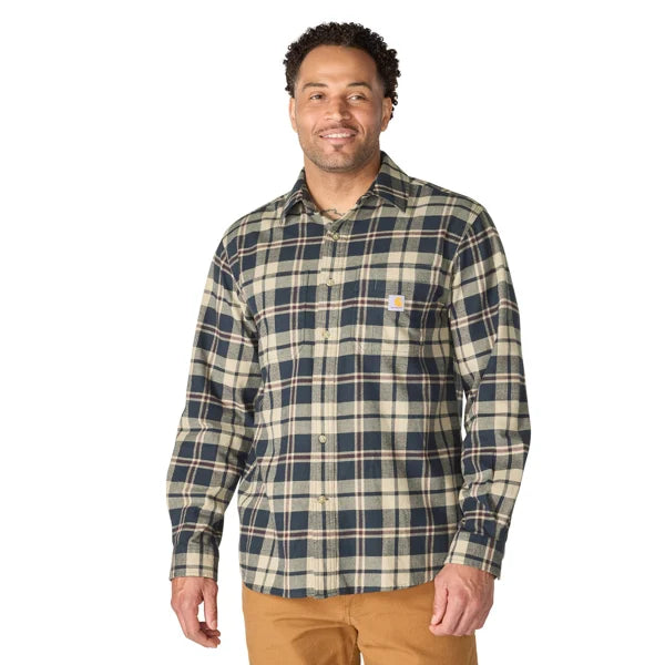Hamilton Relaxed LS Plaid Shirt-Navy