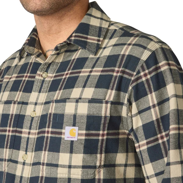 Hamilton Relaxed LS Plaid Shirt-Navy