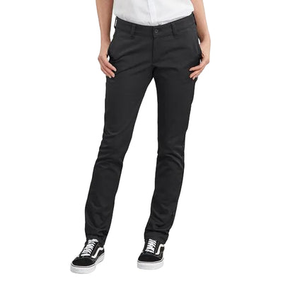 Women's Slim Fit Pants - Rinsed Black