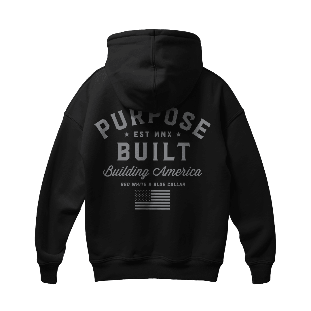 Freedom Hoodie, Black - Purpose-Built / Home of the Trades