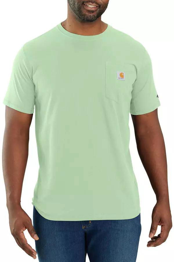 104616 - Carhartt force® relaxed fit midweight short-sleeve pocket t-shirt - Glass Blue - Purpose-Built / Home of the Trades -  - 