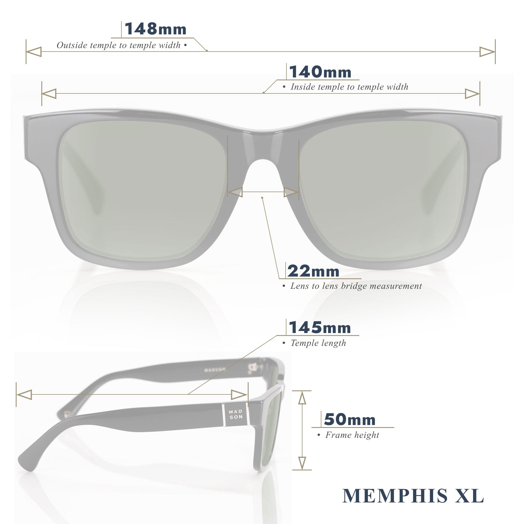 Memphis XL - Black Gloss / G15 Polarized
