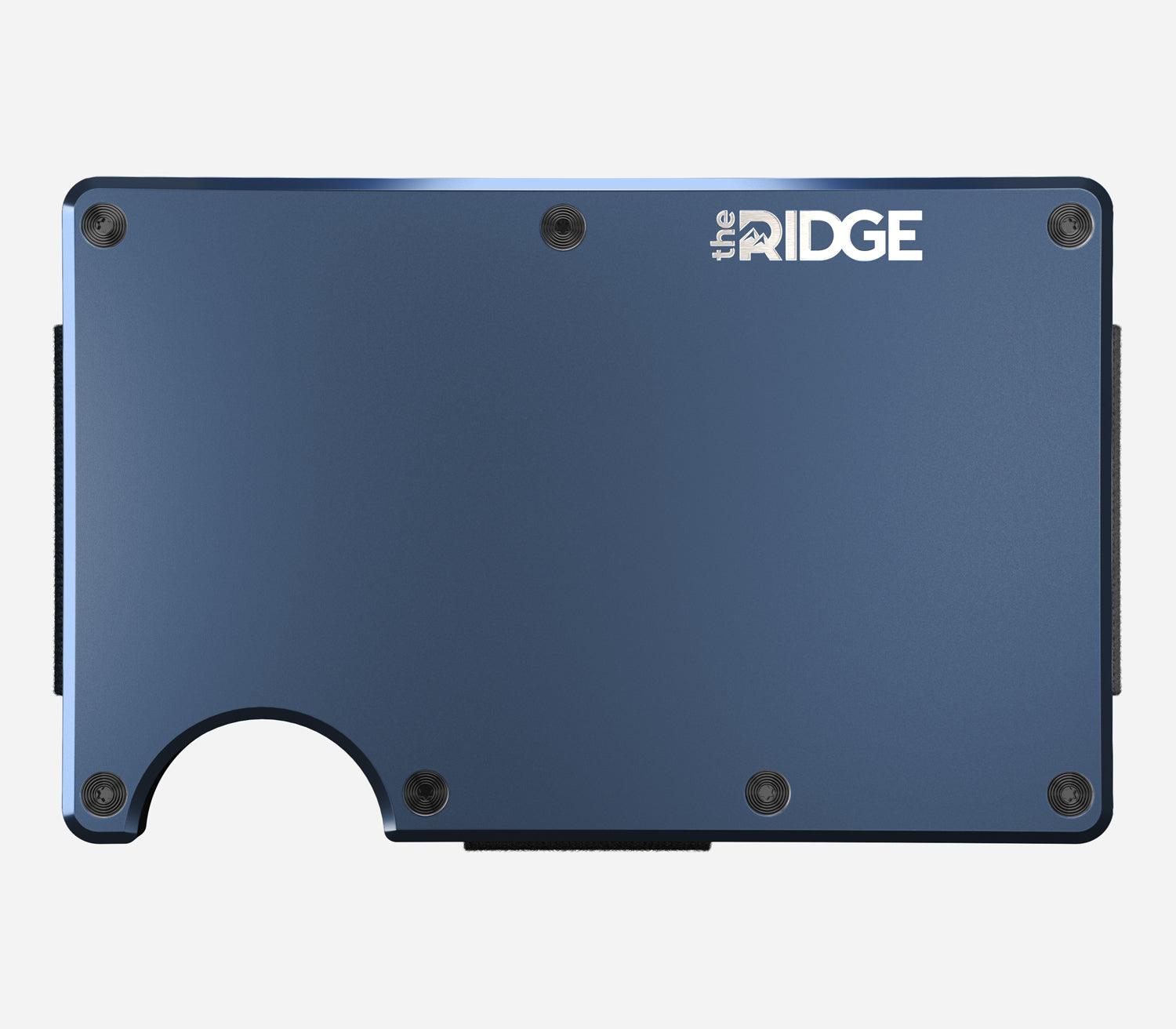 Aluminum | Alpine Navy Minimalist Wallet - Cash Strap - RIDGE WALLET - Everyday Carry