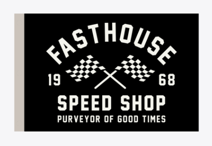 Speed Shop Garage Flag - Black