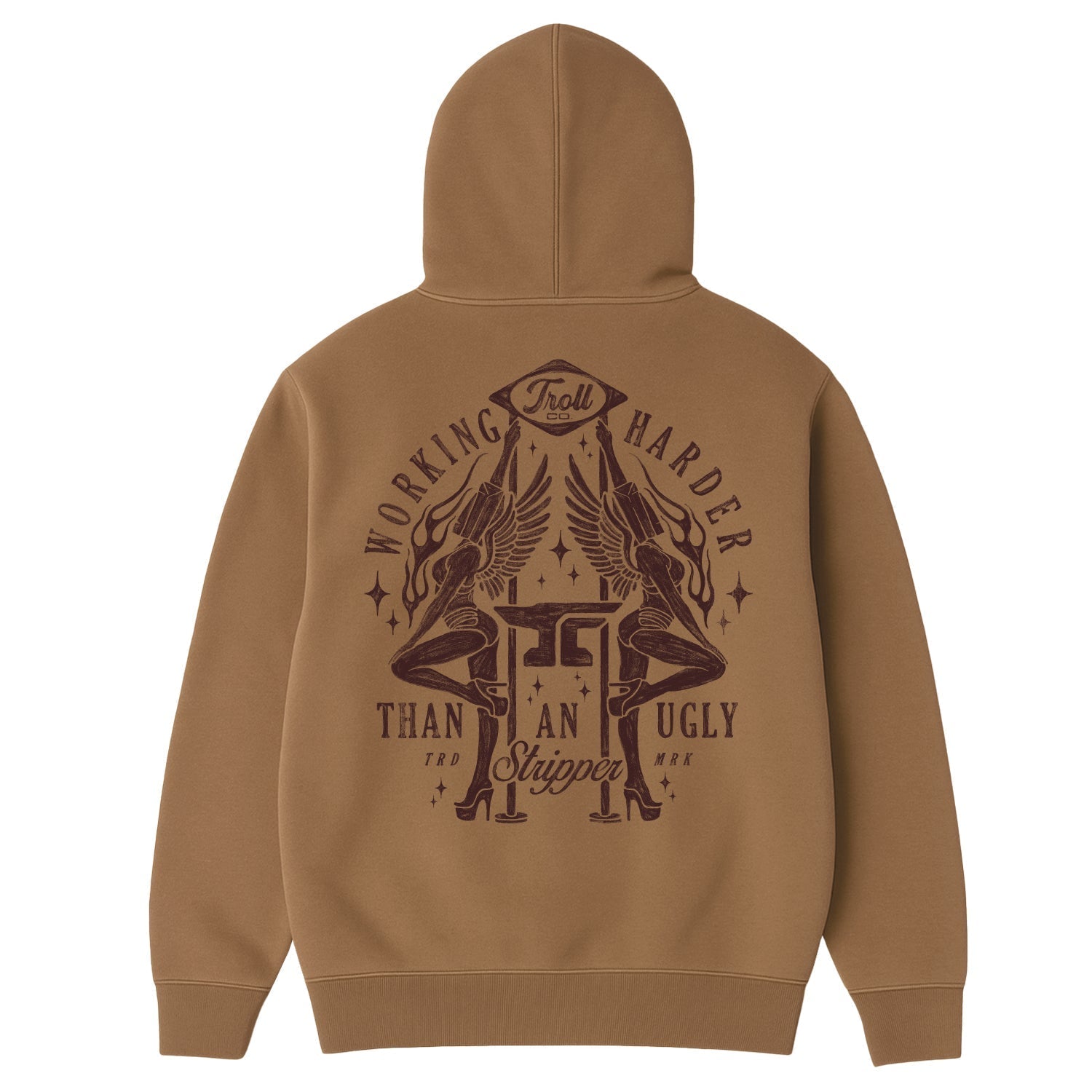 WHUS Twins Hoodie - Dark Tan