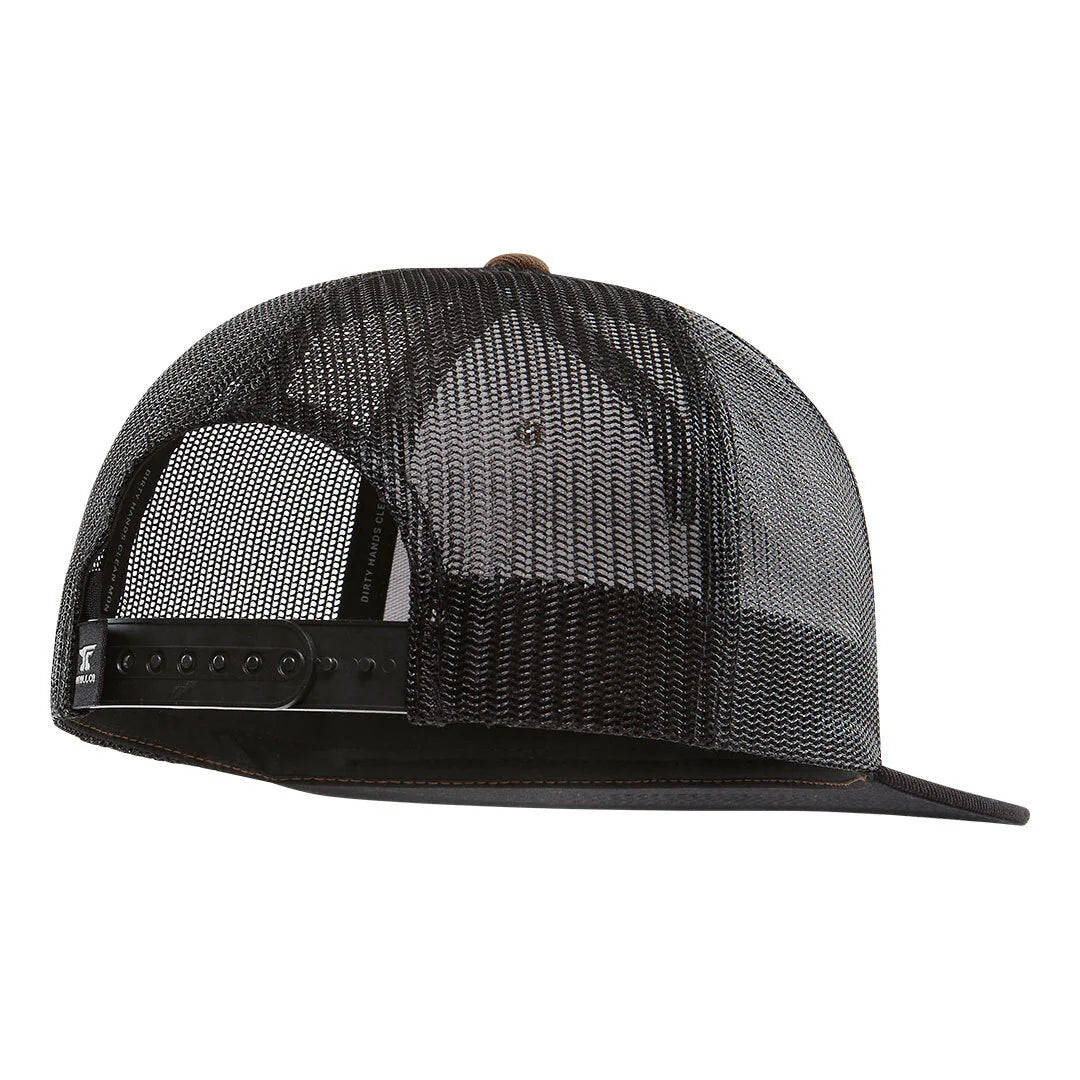 Barricade Flat Bill Snapback Hat - Coyote Brown Black