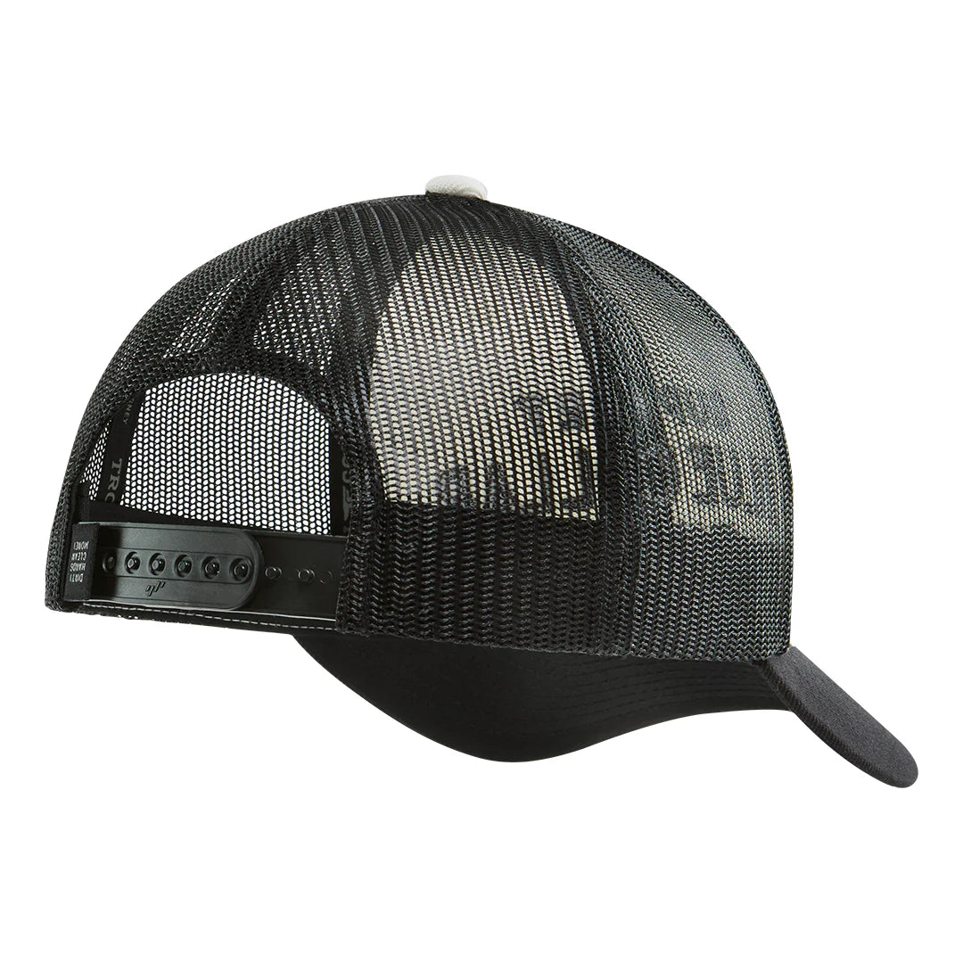 SBC Embro Curved Brim Trucker- White/Black