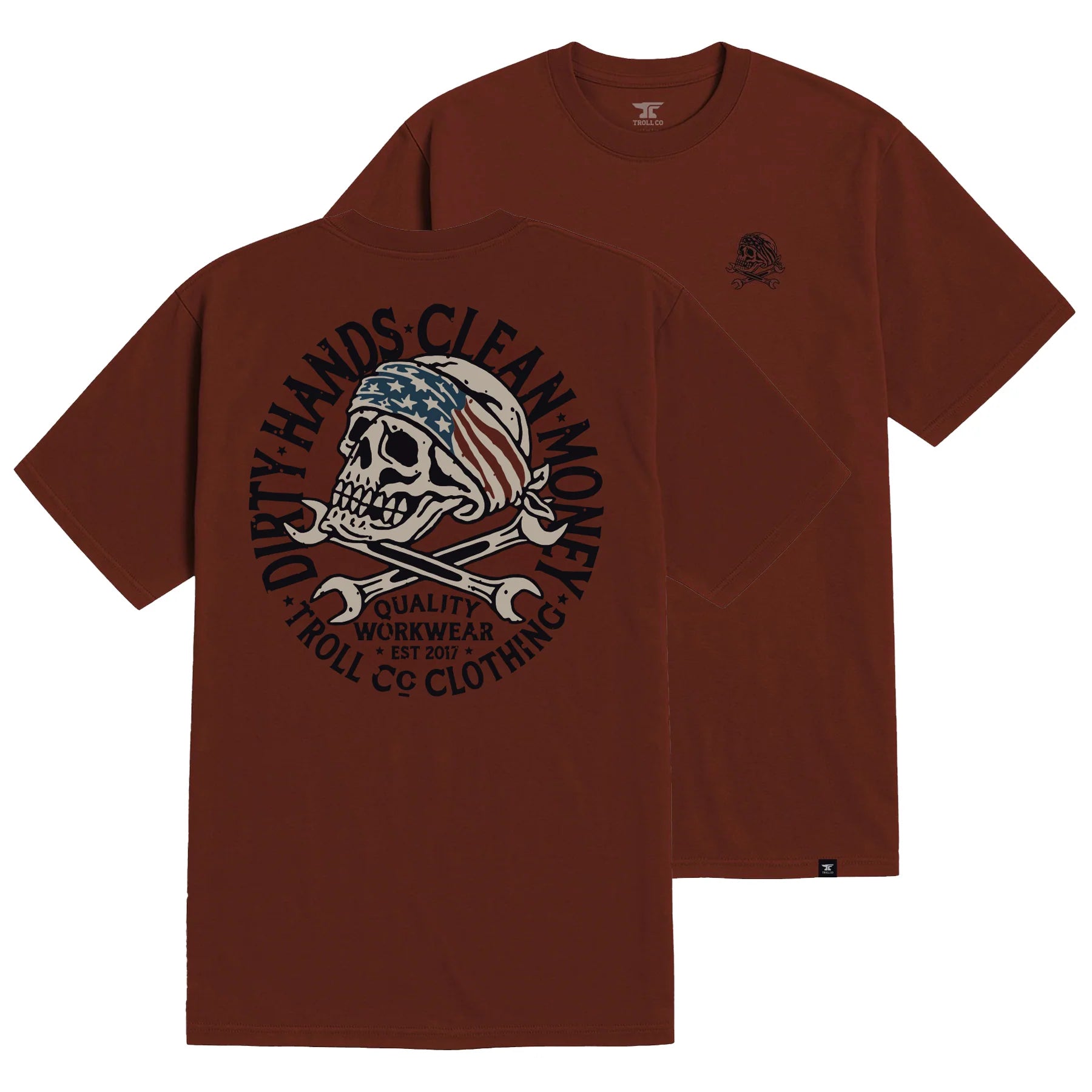 DHCM Pirate SS Tee- Red Clay