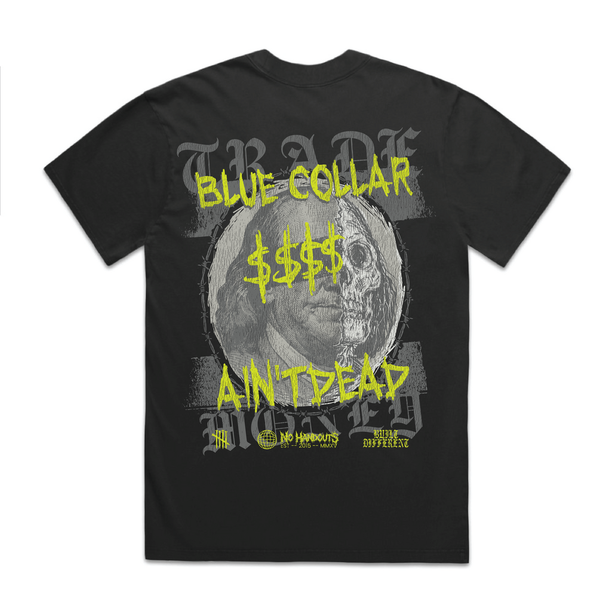 Paid in Full HD Tee, Faded Black