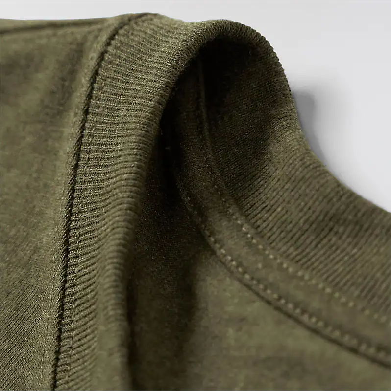 K87 - Loose Fit Heavyweight Pocket Tee- Dark Bronzed Green Heather